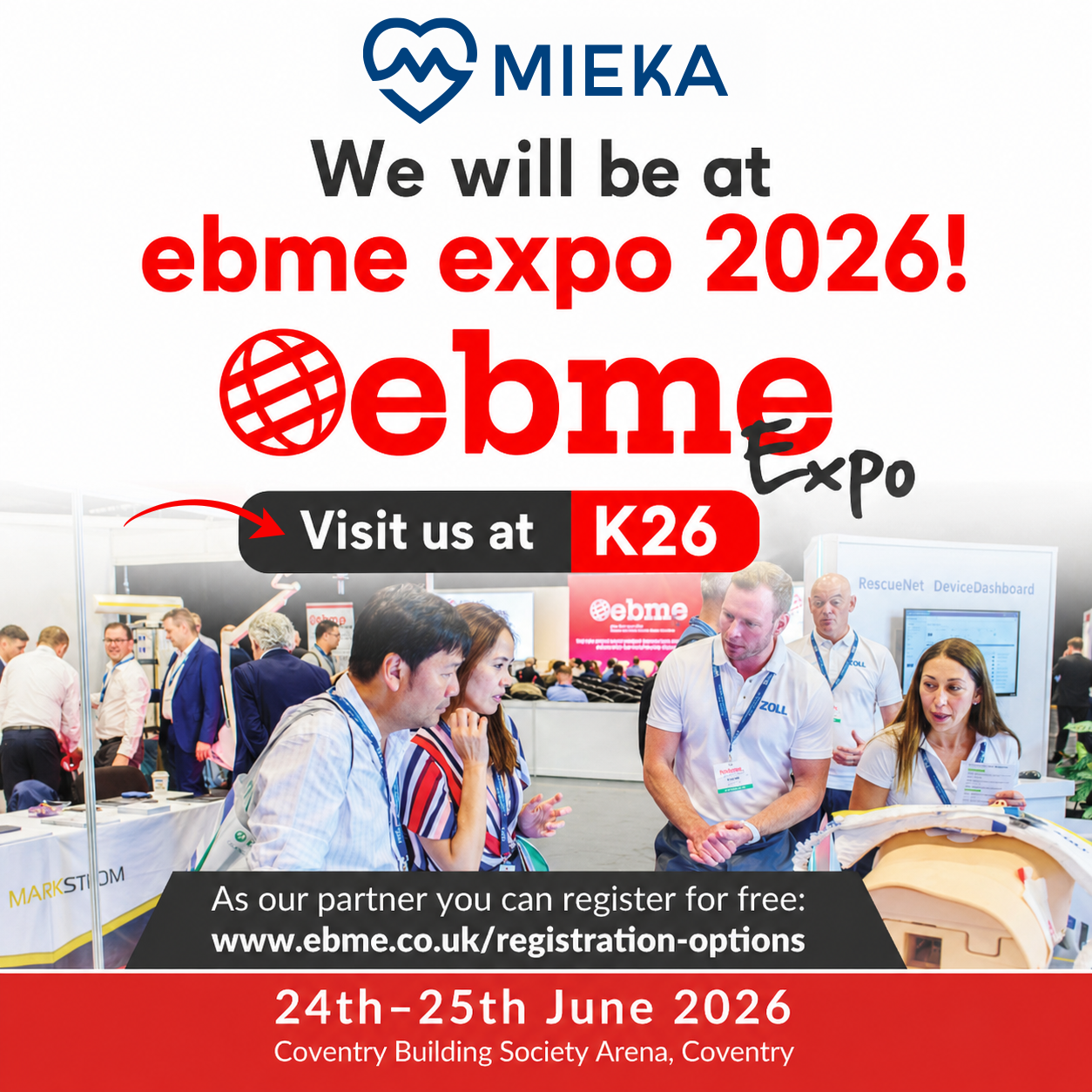 MIEKA at EBME Expo 2026 — Showcasing OKUMAN Neonatal Equipment in Coventry